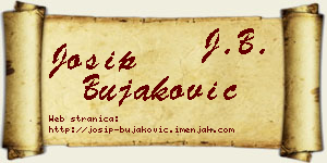 Josip Bujaković vizit kartica